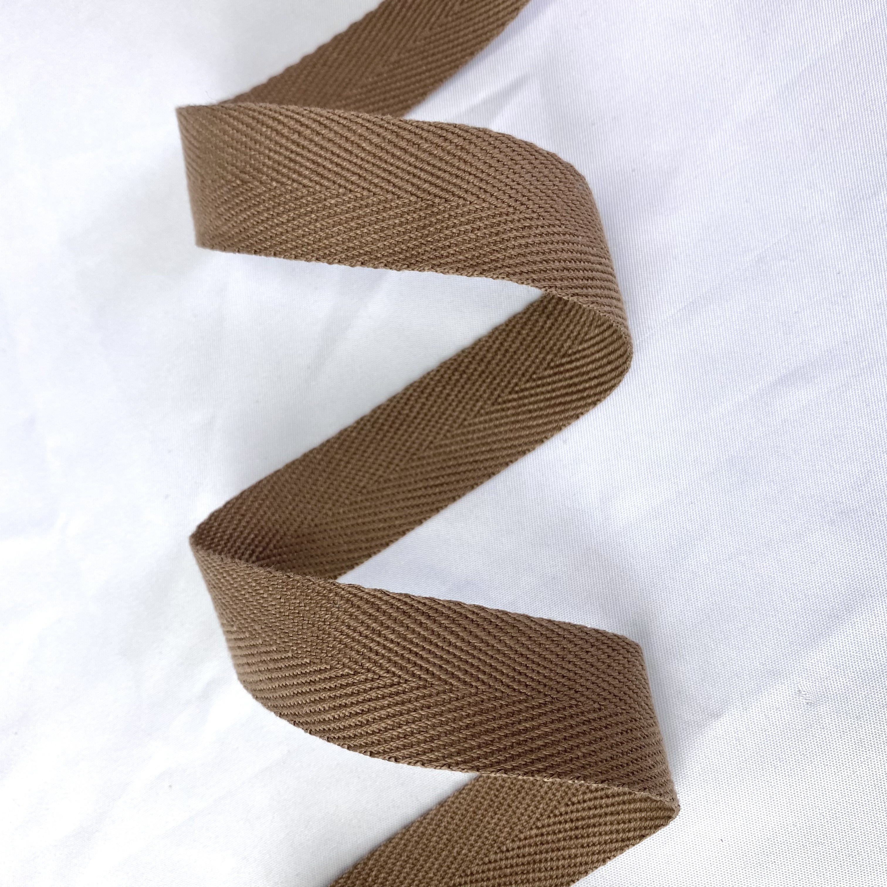Herringbone polyester-cotton webbing Various colors Backpack strap Belt Handbag strap