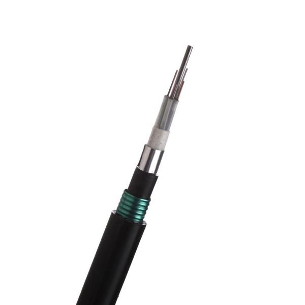 Armored Underground Outdoor Fiber Optic Cable Double PE Double Steel Tape Anti Rodent