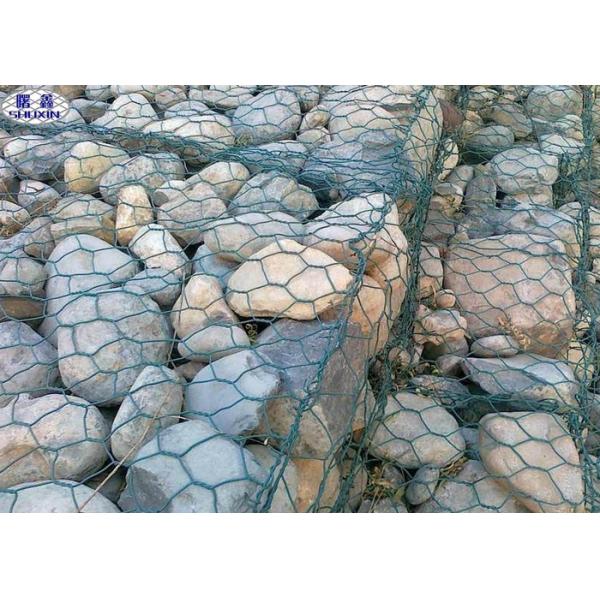 Black High Tensile Strength Gabion Mattress Mesh Size 60mm X 80mm 100mm X 120mm