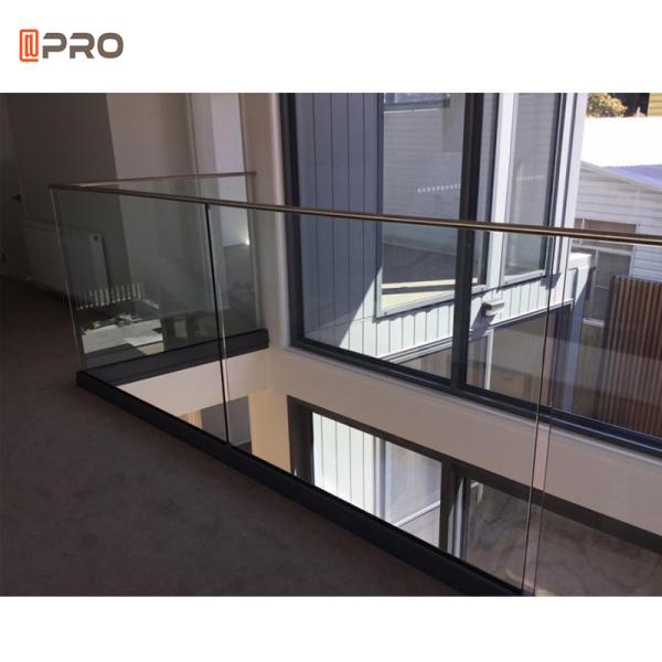 Interior Glass Swimming Pool Aluminum Handrails Stainless Steel Stairs Balustrades