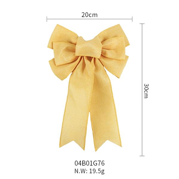 2024 Arcos de cinta grande con borde de alambre Arco de corazón impreso Decoración de San Valentín hecha a mano