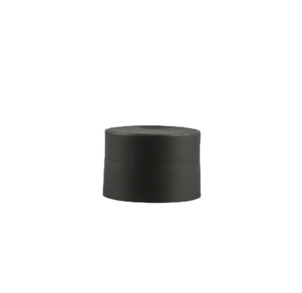 A parede dobro do tampão 24/410 superior 20MM preto do disco de 24MM geou largamente as tampas plásticas de creme da garrafa