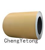 Yellow Antibacterial Prepainted Galvalume Coil , Kitchen Room Stainless Steel Strip Roll