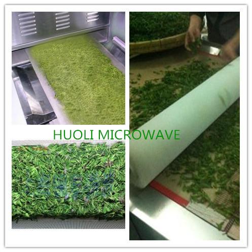 Industrial Conveyor Belt Type Microwave Herb Leaves Dryer/Microwave Tea Drying Machine