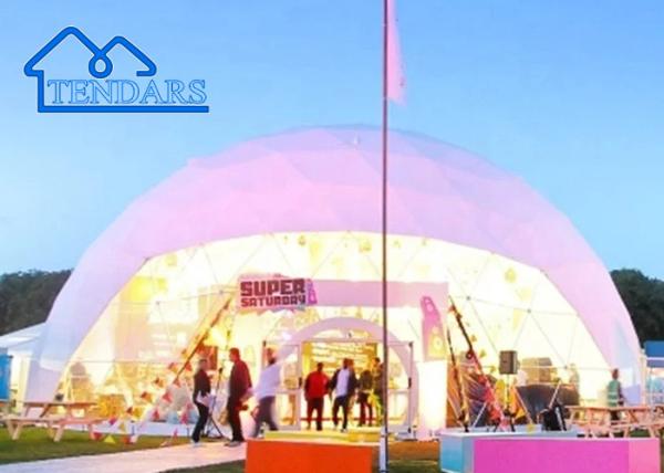 Dimensão personalizada Tenda comercial de cúpula Big Event Yoga Exposição Tenda de cúpula