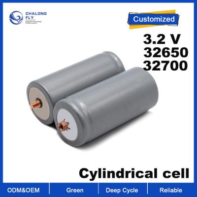 OEM ODM Bateria de lítio LiFePO4 Célula cilíndrica 3.2v 6000mah 32700 32650 Células de bateria Un38.3 baterias de lítio