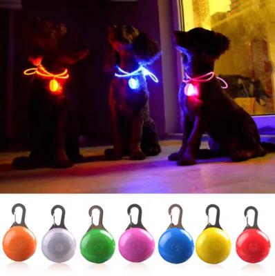 Customized Flashing Dog Collar Tags Red / Blue / Yellow / Green Flashing Safety Lights For Dogs