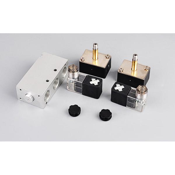 Flow Control Pneumatic Solenoid Valve 220V AC 1/8'' For Automation Equipment
