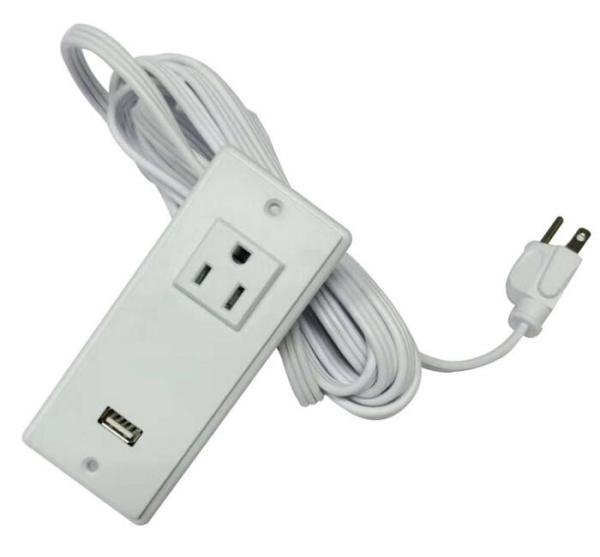 250V US Double USB Desk Plug Sockets American Standard Power Cords