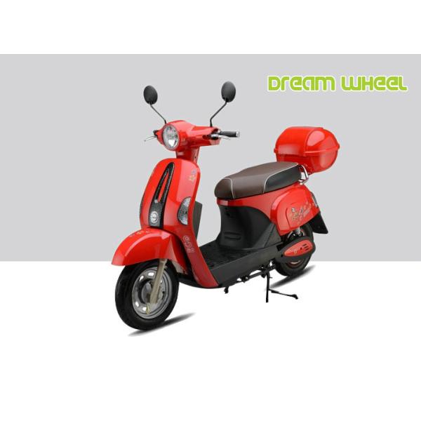 50km/H Vespa Type Electric Scooter Pedal Assisted 10 Inch Tires With Drum Brake