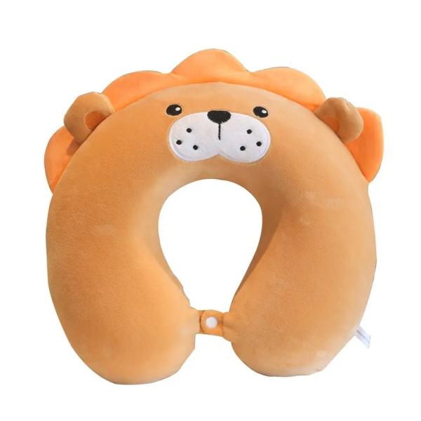Portable Kids Travel Neck Pillow Cute Animal Memory Foam Neck Support Pillow for Airplane