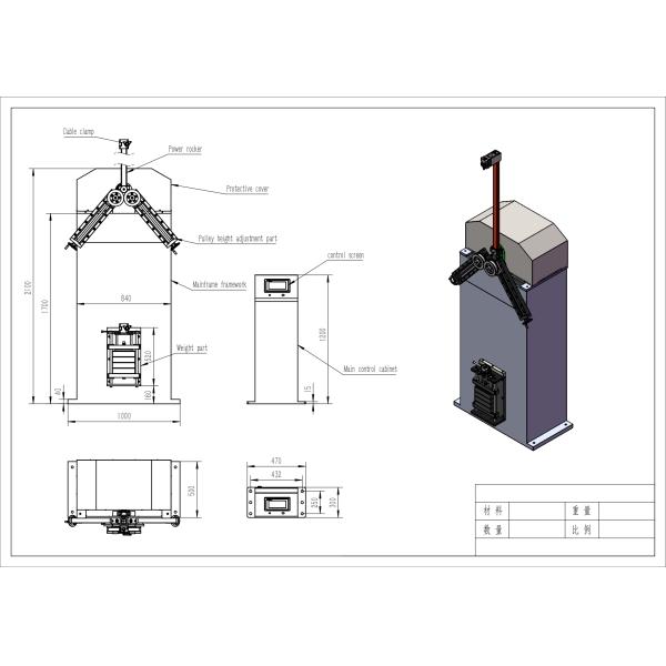 Стандартный кабель оптического волокна IEC-60794-1-2 повторил испытательное оборудование пробы на изгиб