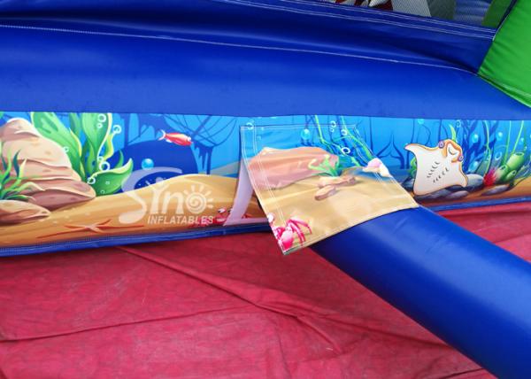 Outdoor Commercial Jungle Shark Inflatable Obstacle Course For Kids And Adults Fun