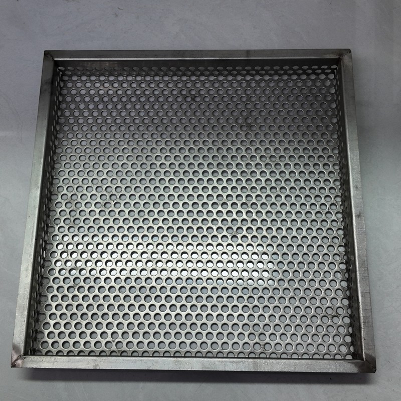 Bent Perforated Metal Plate with Custom Bending Angle