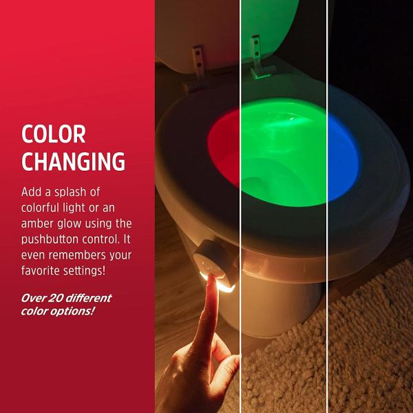 IP65 5m Battery Operated Night Lights RGB Motion Sensor Toilet Seat Night Light