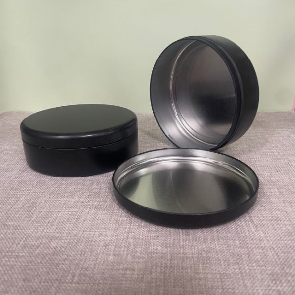 White Round Candy Tin Cans Tinplate Metal Box for Food Bread Cake Chocolate Jelly Nuts Snack