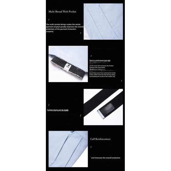 Comfortable Fabric Fully Taped Contrasting Cargo Crash Overalls with Material Technology