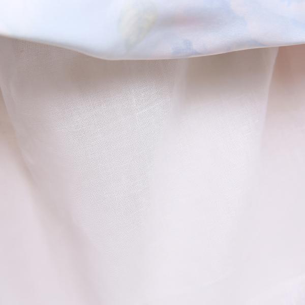 Girls Floral Print Summer Children'S Clothing Bow Dress