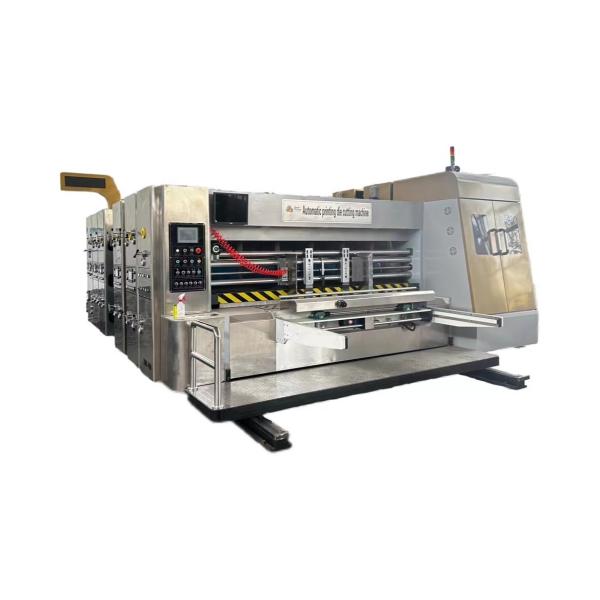 Automatic Carton Box Flexo Printing Die Cutting Slotting Machine For Home with Home