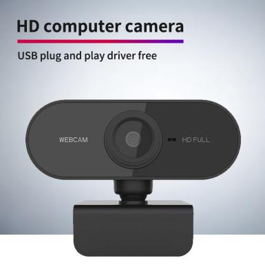 Plastic USB Computer Camera , Black Full HD 1080P USB Webcam
