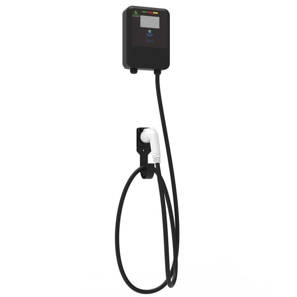 MCKEE 16A 32A Noir monté au mur / à colonne Véhicule électrique Pistolet de charge AC / pile de charge