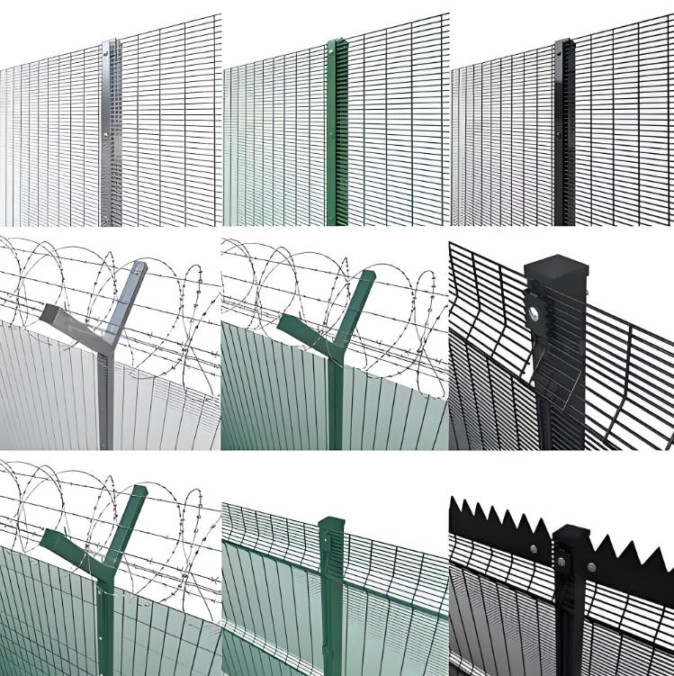 Clearvu Anti-Climb Security Fence with Clear View Design 4mm Wire Diameter and 2.4m Height