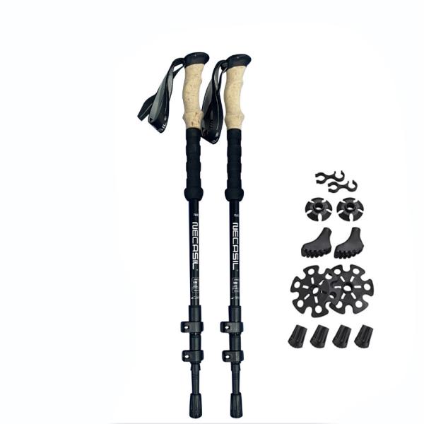 3 Joint Number Outdoor Camping Carbon Walking Sticks Aluminum Telescopic Trekking Pole