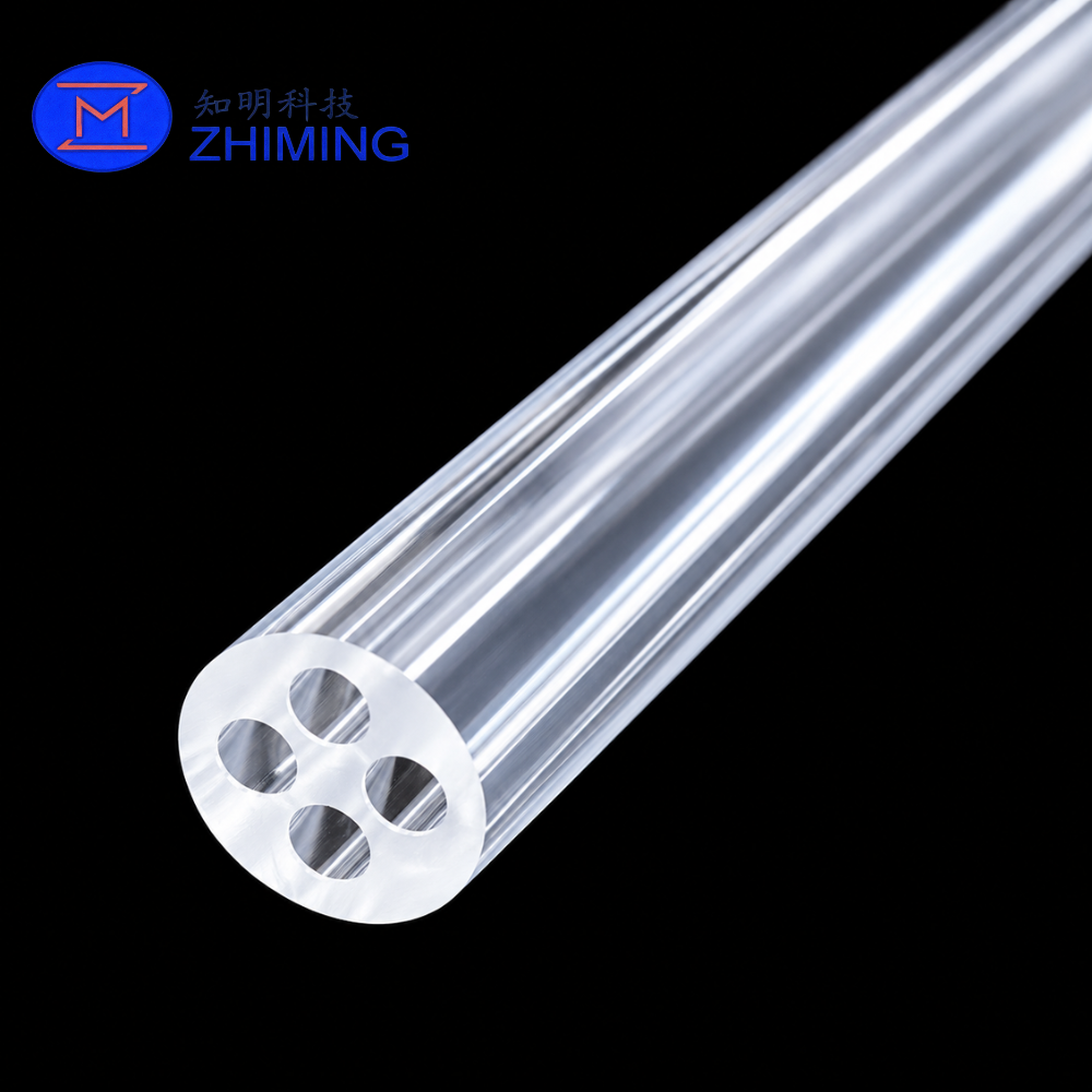 Custom Sapphire Multi-Bore Tubes – 2-Hole & 4-Hole Precision Sapphire Tubing