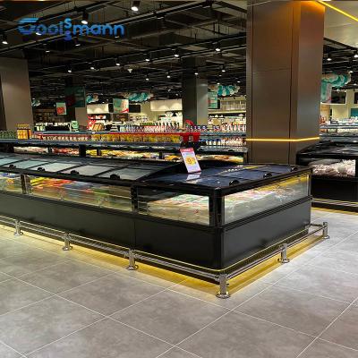 Congélateur commercial de coffret d'étalage de supermarché 820L avec l'unité de réfrigération