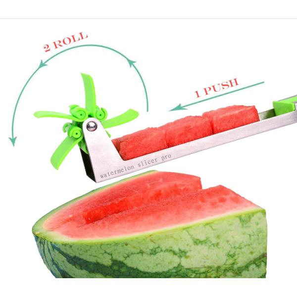 Нож для разрезания арбуза вентилятора нержавеющей стали Slicer арбуза