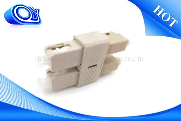 Mating sleeve  LC To SC Fiber Adapter / Multimode Duplex Hybrid Fiber optic Adapter