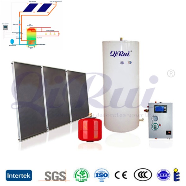 100L-2000L Seperated High Pressure Solar Hot Water Heater System with Flat Plate Solar Collector
