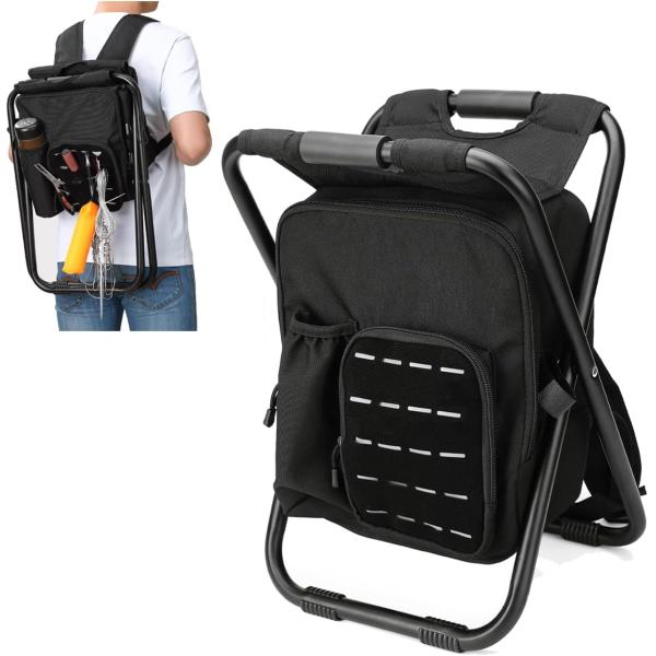 Outdoor Table 3 in 1 Portable Folding Cooler Backpack Chair for Camping and Hiking