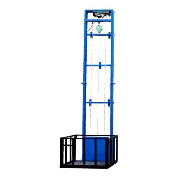 Small Size Cargo Lift Easy Lifting Equipment Electric Lift Platform 8m 500kg