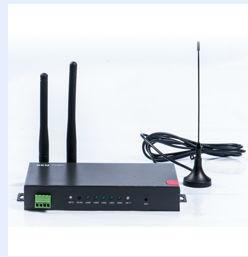 Industrial Wireless 4-Port Ethernet WCDMA-WCDMA Router with Dual SIM 3G, RS232, Wi-Fi H50s