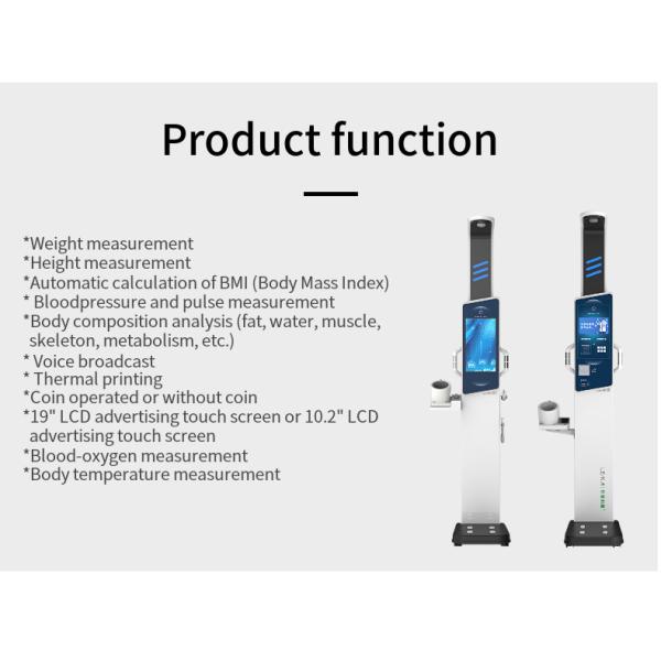 Pharmacy Weighing Balance Body Composition Analyzer with 19