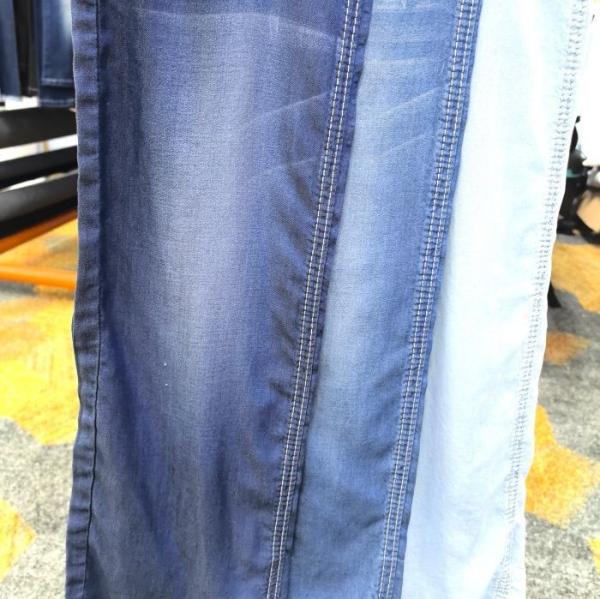 Lightweight 4.5oz Pure Lyocell Plain Woven Denim Fabric  For Luxury Brands JSD2028