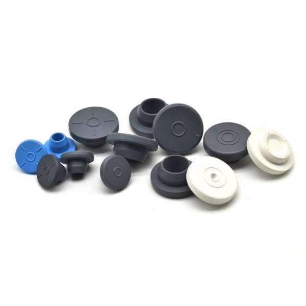 Blue Butyl Rubber Stoppers 13mm Glass Bottle Rubber Stopper For Injection Vials