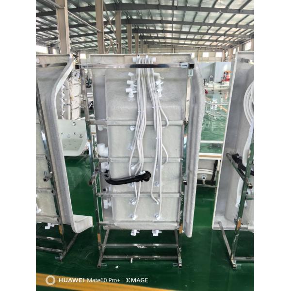 Estimated Delivery Time 1500mm Front Glass Corner Hydro Massage Bathtub with 6 Big Jets