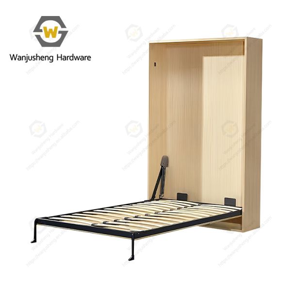 Concealed Space-saving Hardware Kit White Vertical Foldable Mechanism Murphy Wall Bed