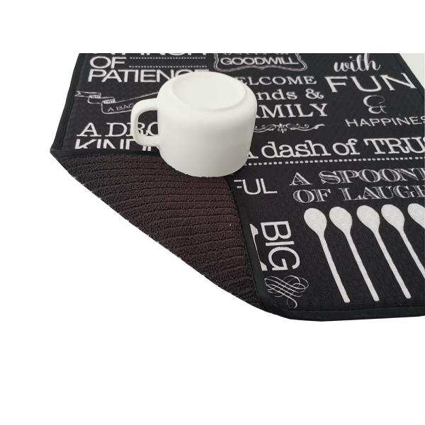 Полностью блюдо вещество-поглотителя полиэстера декоративное суша циновку для шкафов блюда