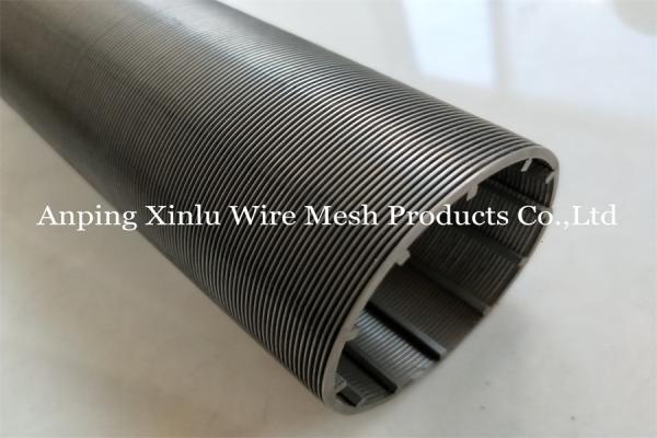 Duplex 2205 Spiral Wedge Wire Screen Pipe OD137mm Point Outside