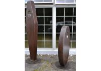 La decoración del jardín pintó arte de acero inoxidable de la escultura del metal altura de los 200cm/del 160cm