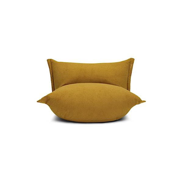 Soft Fabric Armless Lazy Luxury Chairs For Sitting in Apartment Personalized Design