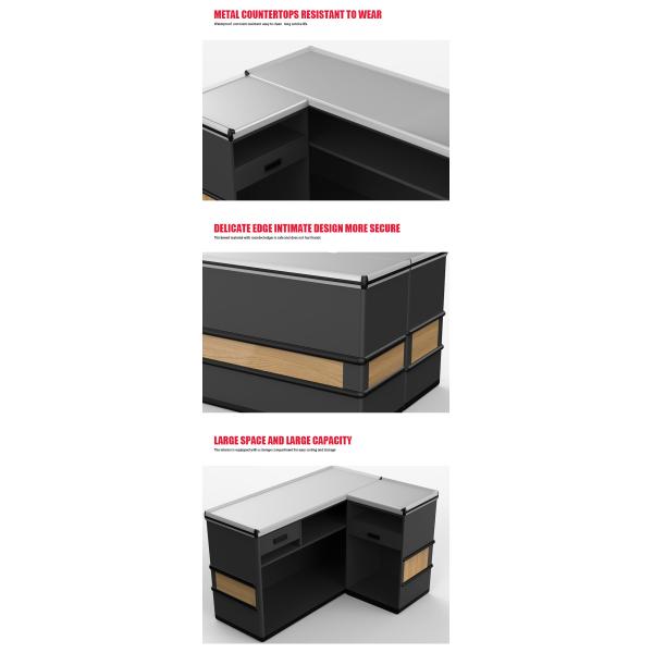 Revestimento em pó Sistema de caixa de retalho do supermercado com construção de aço laminado a frio