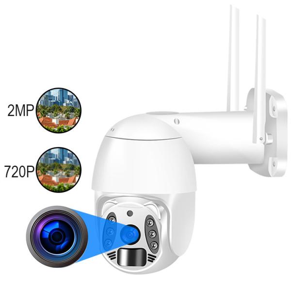 PIR Battery 4g Solar Powered Camera , Fire Protection Starlight Ptz Camera