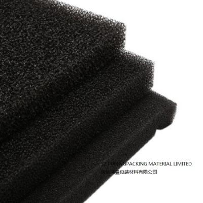Material aberto preto do filtro da espuma da pilha de RoHS, folha Reticulated da espuma de poliuretano de 10 PPI