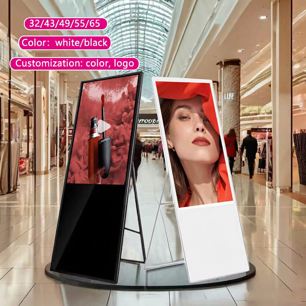 Touch Screen 2K 4K Display Floor Standing Network Digital Signage Display Kiosk All In One Indoor Advertising Lcd Display