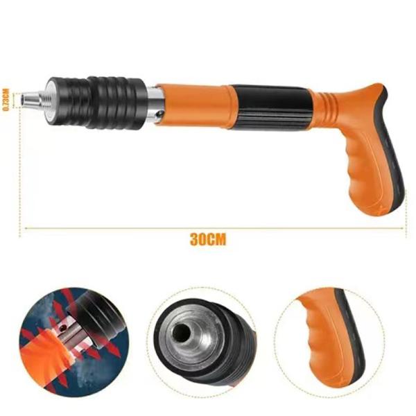 Max Nail Length 1 1/2IN Low Noise Manual Concrete Nail Gun Cartridge Mini Ceiling Tool