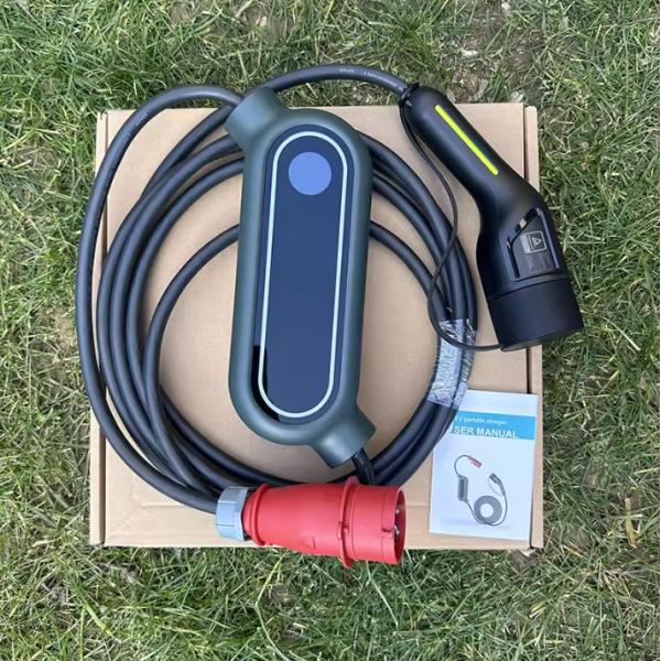 22кВ 32А 3-фазная портативная зарядная станция для электромобилей типа 2 380В